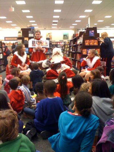 ENVISION hosts the reading of the Polar Express at the Barnes & Noble in Howell, NJ in December 2009.