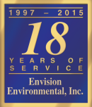1997 - 2012, 15 Years of Excellence, Envision Environmental, Inc.